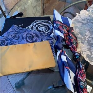 Miscellaneous makeup bags and purse accessories